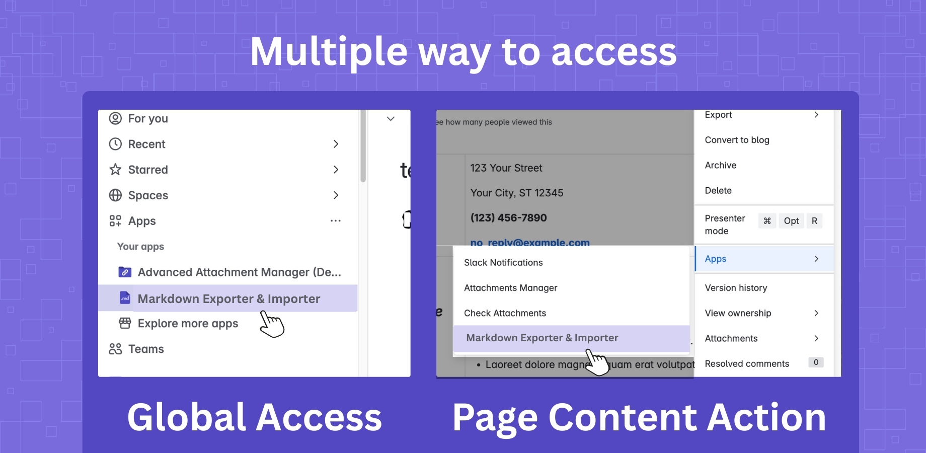Multiple access methods